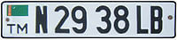 Туркменские номера на машину